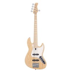   V7 SR5/NTS Sire Basses V7 Series Marcus Miller swamp ash reissue 5-string active bass guitar, natural satin