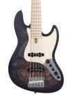 V7 SR5/TBKS Sire Basses V7 Series Marcus Miller swamp ash reissue 5-string active bass guitar, transparent black satin