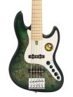 V7 SR5/TGRS Sire Basses V7 Series Marcus Miller swamp ash reissue 5-string active bass guitar, transparent green satin