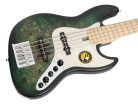 V7 SR5/TGRS Sire Basses V7 Series Marcus Miller swamp ash reissue 5-string active bass guitar, transparent green satin