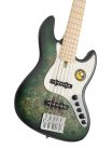 V7 SR5/TGRS Sire Basses V7 Series Marcus Miller swamp ash reissue 5-string active bass guitar, transparent green satin