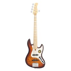   V7 SR5/TSS Sire Basses V7 Series Marcus Miller swamp ash reissue 5-string active bass guitar, tobacco sunburst satin