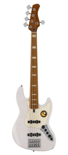 V8 S5/WB Sire Basses V8 Series Marcus Miller swamp ash 5-string active bass guitar white blonde