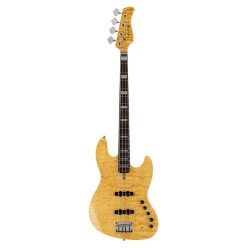   V9+ S4/NT Sire Basses V9 2nd Gen Series Marcus Miller swamp ash with maple top + quilted veneer 4-string bass guitar natural