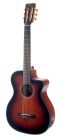 VA434CECSB Valencia Series 430 nylon string auditorium guitar, sitka spruce & nato, preamp and cutaway, classic sunburst