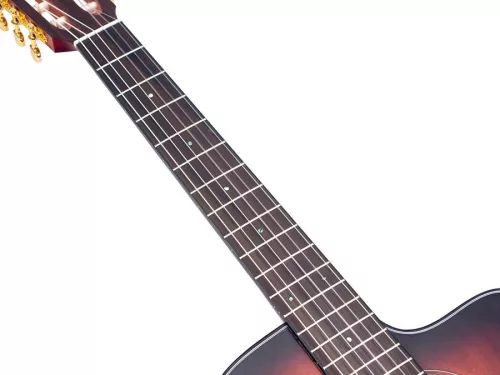 VA434CECSB Valencia Series 430 nylon string auditorium guitar, sitka spruce & nato, preamp and cutaway, classic sunburst