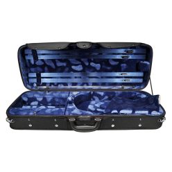   VAC-47-BU Leonardo Pro series viola case, adjustable, wood, 2 straps, black, blue