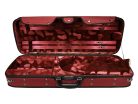 VAC-47-RR Leonardo Pro series viola case, adjustable, wood, 2 straps, red, red