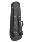 VC-1312-BK Leonardo Elementary series violin case 1/2, shaped, 2 straps, black, black plush interior, YKK zipper