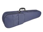 VC-1312-BU Leonardo Elementary series violin case 1/2, shaped, 2 straps, blue, blue plush interior, YKK zipper