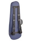 VC-1312-BU Leonardo Elementary series violin case 1/2, shaped, 2 straps, blue, blue plush interior, YKK zipper