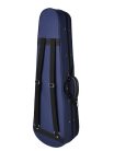 VC-1314-BU Leonardo Elementary series violin case 1/4, shaped, 2 straps, blue, blue plush interior, YKK zipper