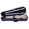 VC-1314-BU Leonardo Elementary series violin case 1/4, shaped, 2 straps, blue, blue plush interior, YKK zipper