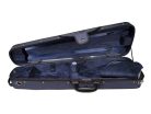 VC-1412-UU Leonardo Student series wooden violin case 1/2, shaped, 2 straps, blue, blue suede fabric interior