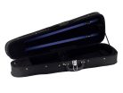 VC-1444S-BK Leonardo Student series wooden violin case 4/4, shaped, 2 straps, black, black plush interior