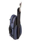 VC-1744-BU Leonardo Travel series violin case 4/4, compact, 2 straps, removable bow case, YKK zipper