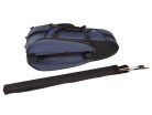 VC-1744-BU Leonardo Travel series violin case 4/4, compact, 2 straps, removable bow case, YKK zipper