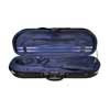 VC-1844-BU Leonardo Student series violin case 4/4, D-shape, 2 straps, black, blue suede fabric interior