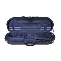   VC-1844-UU Leonardo Student series violin case 4/4, D-shape, 2 straps, blue, blue suede fabric interior