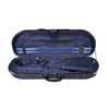 VC-1844-UU Leonardo Student series violin case 4/4, D-shape, 2 straps, blue, blue suede fabric interior