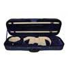 VC-4112-BU Leonardo Elementary series violin case 1/2, oblong, foam moulded, 2 straps, blue, blue interior