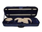 VC-4114-BU Leonardo Elementary series violin case 1/4, oblong, foam moulded, 2 straps, blue, blue interior