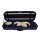 VC-4144-BU Leonardo Elementary series violin case 4/4, oblong, foam moulded, 2 straps, blue, blue interior