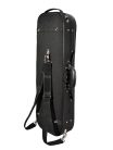 VC-45-BU Leonardo Student series violin case 4/4, oblong, styrofoam, 2 straps, black, blue suede fabric interior