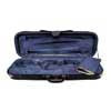 VC-45-BU Leonardo Student series violin case 4/4, oblong, styrofoam, 2 straps, black, blue suede fabric interior