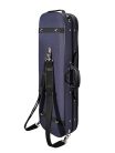 VC-45-UU Leonardo Student series violin case 4/4, oblong, styrofoam, 2 straps, blue, blue suede fabric interior