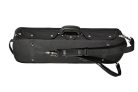 VC-47-BG Leonardo Pro series violin case 4/4, oblong, wood, 2 straps, black, green suede fabric interior