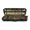 VC-47-BG Leonardo Pro series violin case 4/4, oblong, wood, 2 straps, black, green suede fabric interior