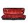 VC-47-BR Leonardo Pro series violin case 4/4, oblong, wood, 2 straps, black, red suede fabric interior