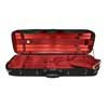 VC-47-BR Leonardo Pro series violin case 4/4, oblong, wood, 2 straps, black, red suede fabric interior