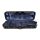 VC-47-BU Leonardo Pro series violin case 4/4, oblong, wood, 2 straps, black, blue suede fabric interior