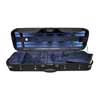 VC-47-BU Leonardo Pro series violin case 4/4, oblong, wood, 2 straps, black, blue suede fabric interior