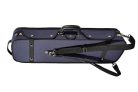 VC-47-UU Leonardo Pro series violin case 4/4, oblong, wood, 2 straps, blue, blue suede fabric interior