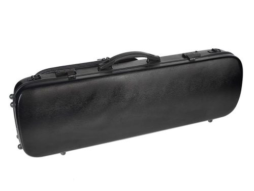 VC-50-BK Leonardo Student series violin case, 4/4, PVC sandwich construction, 2 padded comfort straps, brushed black, 2,2kg