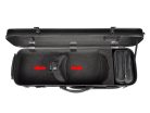 VC-50-BK Leonardo Student series violin case, 4/4, PVC sandwich construction, 2 padded comfort straps, brushed black, 2,2kg