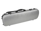 VC-50-SL Leonardo Student series violin case, 4/4, PVC sandwich construction, 2 padded comfort straps, brushed silver, 2,2kg