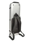 VC-50-SL Leonardo Student series violin case, 4/4, PVC sandwich construction, 2 padded comfort straps, brushed silver, 2,2kg