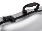 VC-70-SL Leonardo Pro series violin case 4/4, shaped, polycarbonate, extremely resistant, adjustable neck support, silver