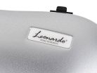 VC-70-SL Leonardo Pro series violin case 4/4, shaped, polycarbonate, extremely resistant, adjustable neck support, silver