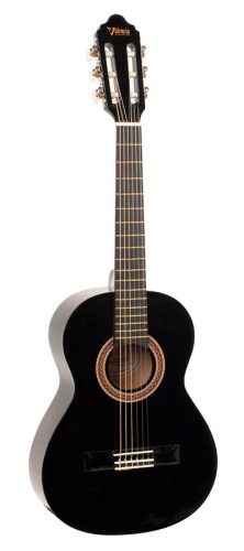 VC102BK Valencia Series 100 classic guitar 1/2, linden body, maple fb, black