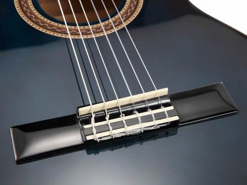 Valencia VC102BUS - Klassische Gitarre Serie 100 1/2, Linde Korpus, Ahorn Griffbrett, Blue Sunburst