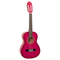   Valencia VC102PKS - Klassische Gitarre Serie 100 1/2, Linde Korpus, Ahorn Griffbrett, Pink Sunburst