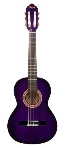 Valencia VC102PPS - Klassische Gitarre Serie 100 1/2, Linde Korpus, Ahorn Griffbrett, Purple Sunburst