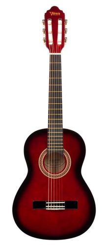 Valencia VC102RDS - Klassische Gitarre Serie 100 1/2, Linde Korpus, Ahorn Griffbrett, Red Sunburst