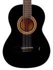 VC103BK Valencia Series 100 classic guitar 3/4, linden body, maple fb, black