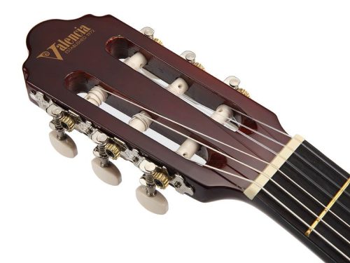 Valencia VC103 Series 100 3/4 Klassische Gitarre, Lindenholz-Korpus, Ahorn-Griffbrett, Glänzend Natur